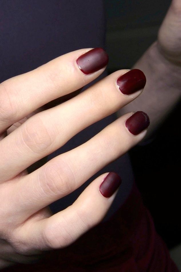 Matte Burgundy Nails | Le Fashion | Bloglovin’